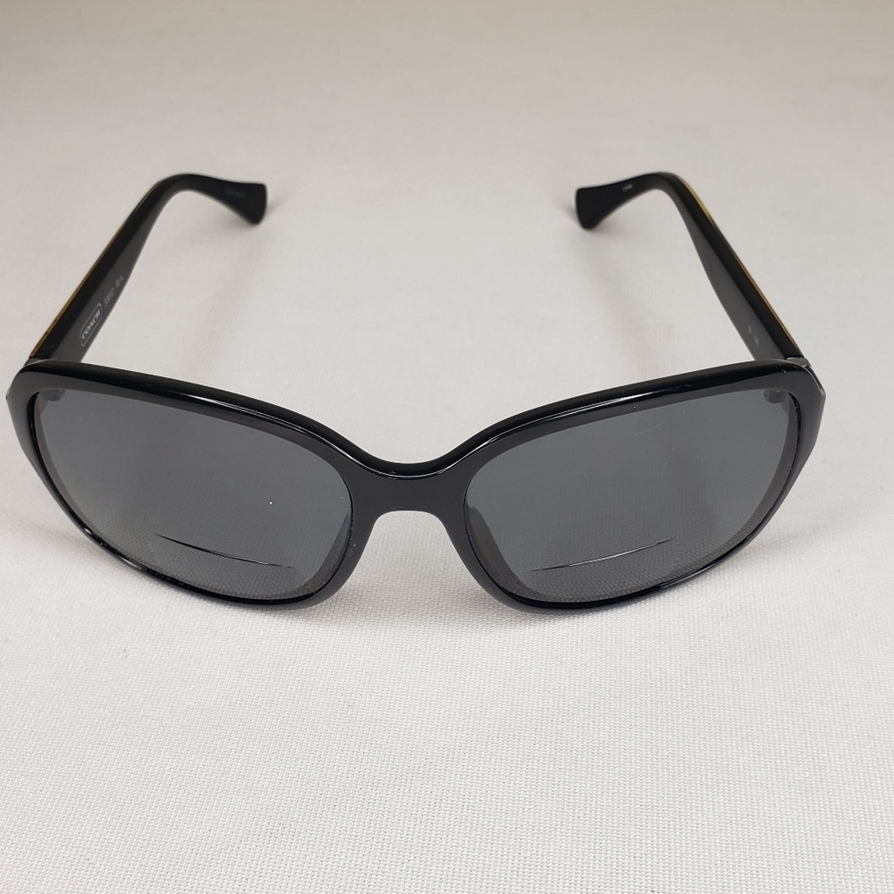 Coach Eyeglasses Frames Only S3012 Cold Insert 57-16-125 Black Gold Sparkles - Picture 5 of 12
